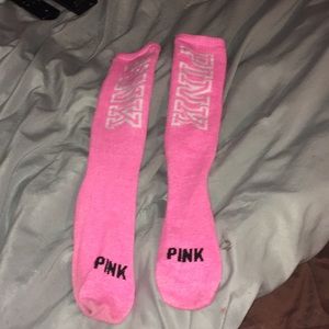 Victoria’s Secret pink long socks